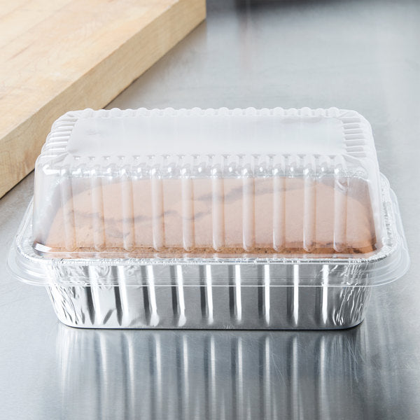 Foil bread loaf pan with lid