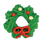 Royal Icing Mini Wreath w/ Bow 6pcs