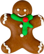Royal Icing Gingerbread Men 4pcs