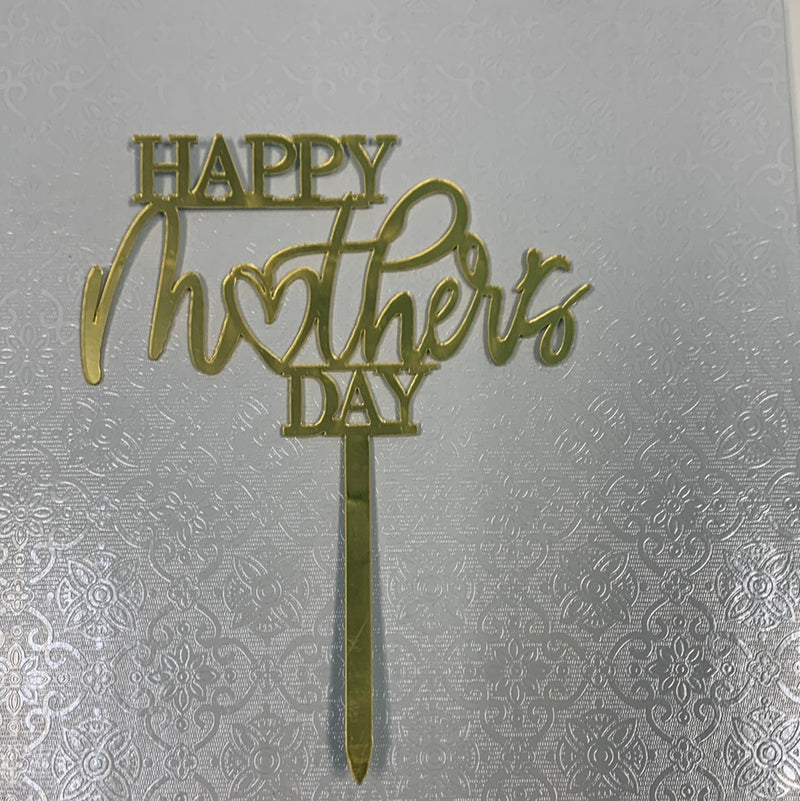 Acrylic Happy Mother's Day Cake Topper