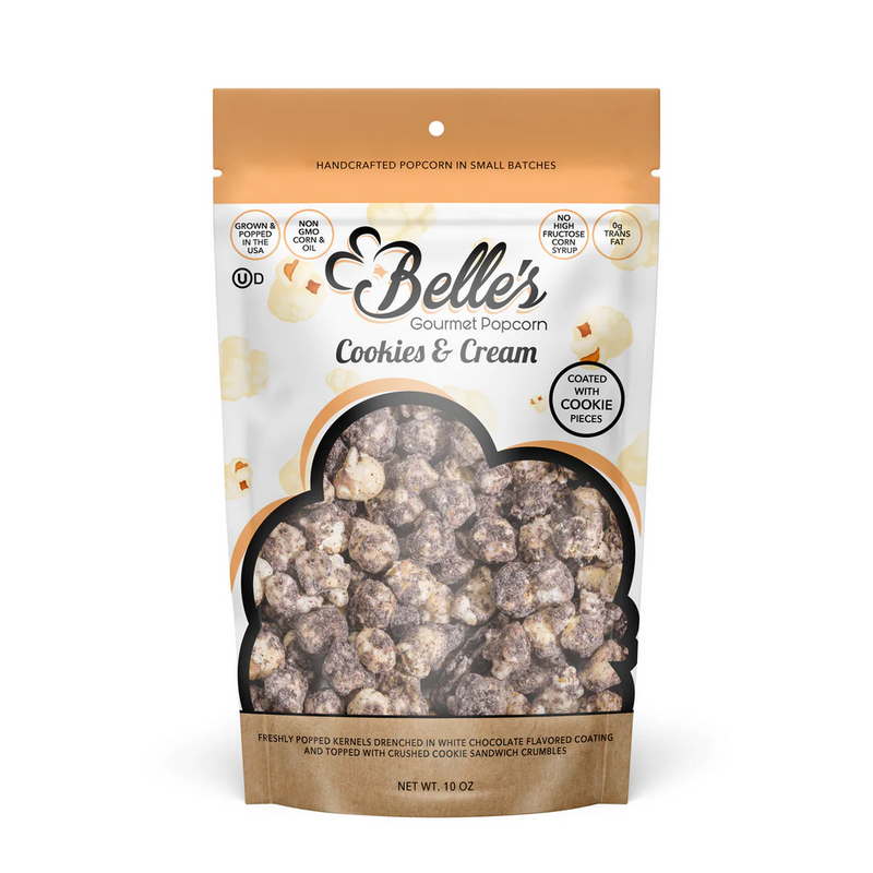 Belle's Gourmet Popcorn Cookies & Cream