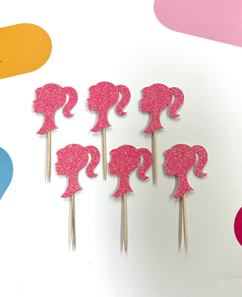 Barbie Profile Cupcake Toppers Set of 12
