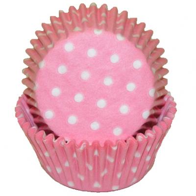 Baby Pink Polka Dot Standard Cupcake Liners 30 Count*