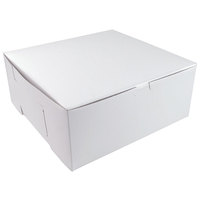 8"x 8"x 4" White Cake Box