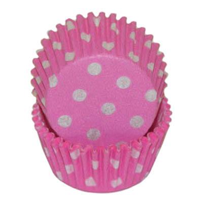 MINI Pink Polka Dot Cupcake Liners 100 Count*