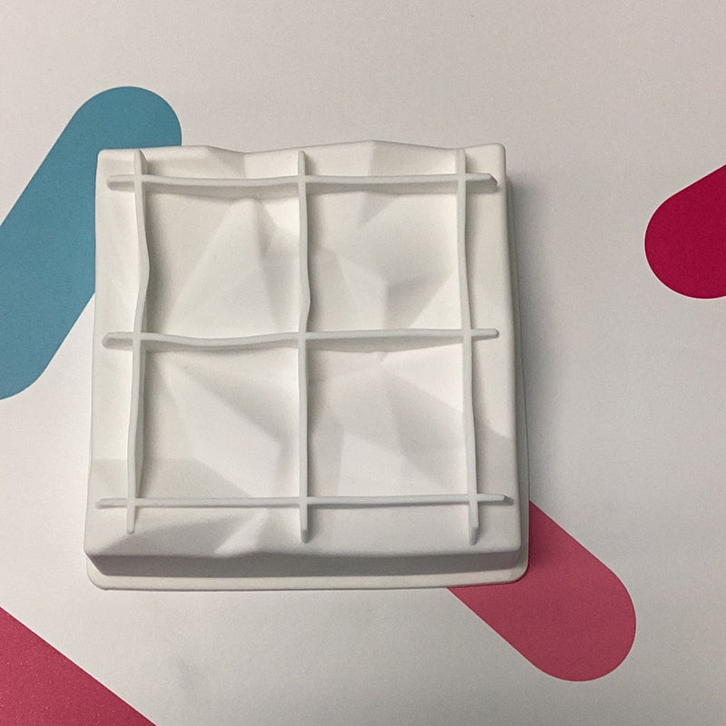 Silicone Large 3D Square Geo*