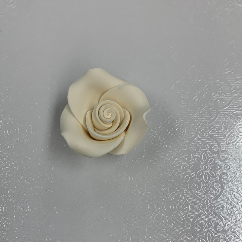White Sugar Soft  Rose 1.5”*