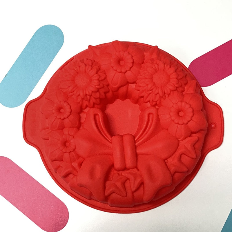 Silicone Mold Large 3D Flower Wreath*
