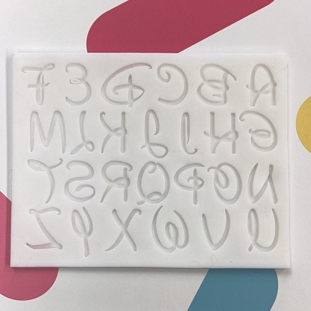 Silicone Mold Small Disney Letters* – Sweet Life Cake Supply