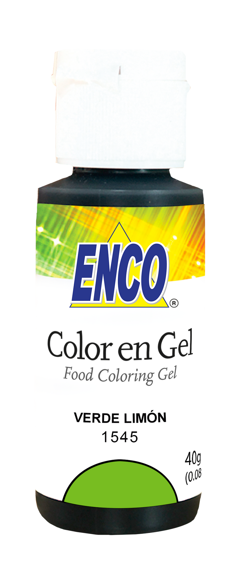 ENCO Lemon Green Gel Coloring 1.4oz