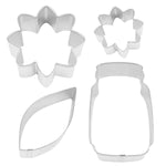 FLORAL CENTERPIECE 4 PC COOKIE CUTTER SET