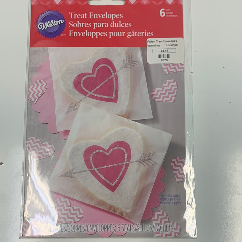 Valentine's Day Treat Envelopes 6 pack