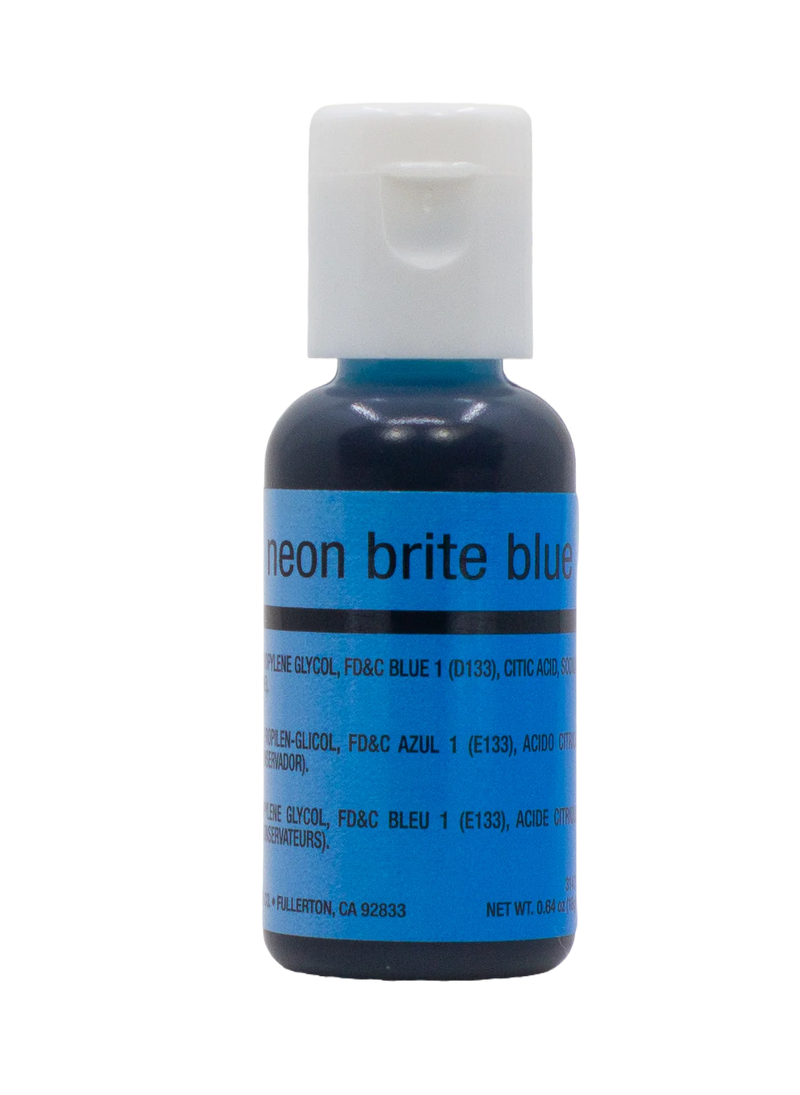 Chefmaster Neon Blue Airbrush Color 0.64 oz.
