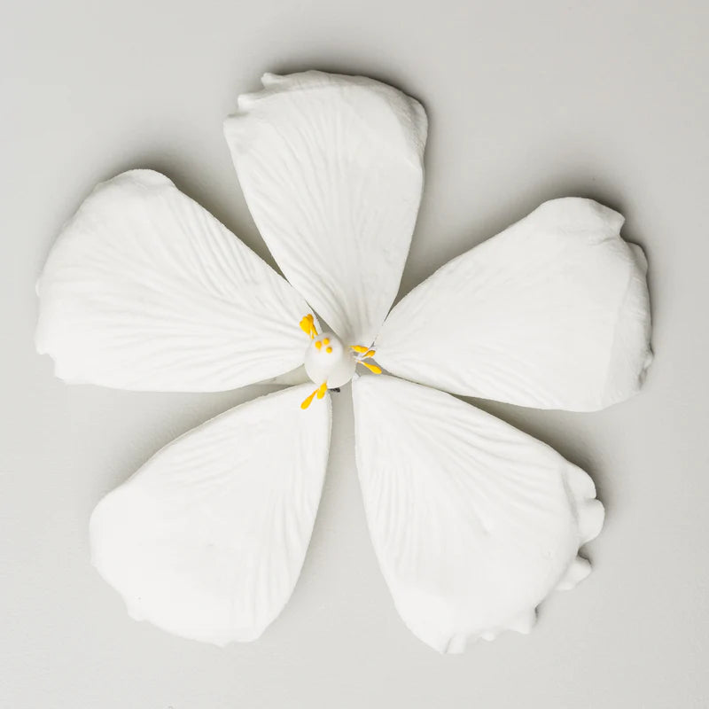 Gum Paste Flowers 4" Hibiscus White*