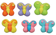 Royal Icing Toppers Small Butterfly 6pcs