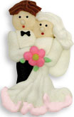 Royal Icing Toppers Bride/Groom Light 1 PCS