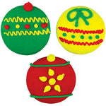 Royal Icing Christmas Ornaments Assortment 3pcs