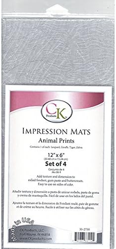 Animal Print Impression Mat Set of 4*
