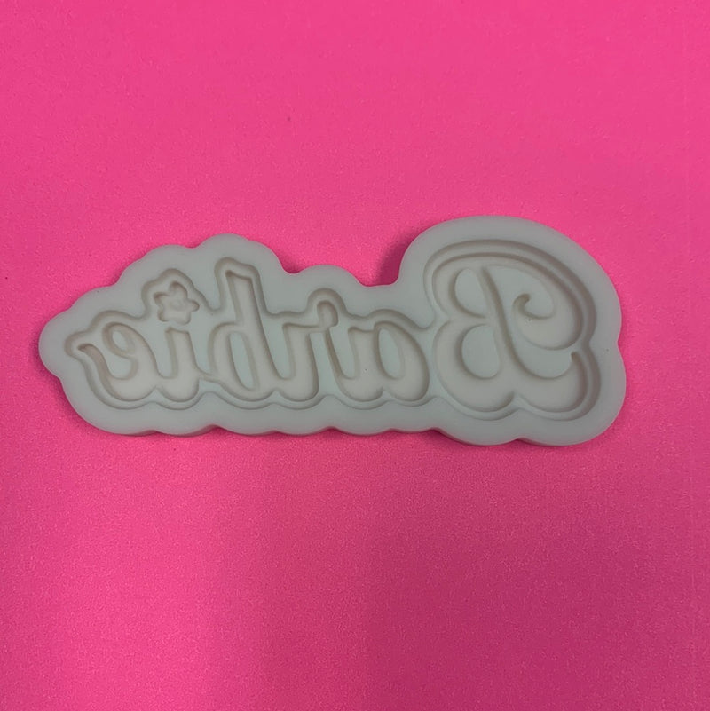 Silicone Mold Barbie Logo Fancy 1 Cavity*