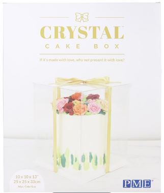 CRYSTAL CAKE BOX - 10 INCH (25CM)