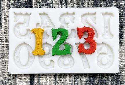 Silicone Mold Circus Numbers