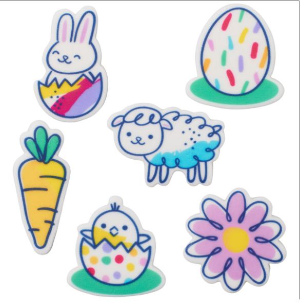 Doodle Bunny Sweet Décor® Edible Decorations 6 PCS