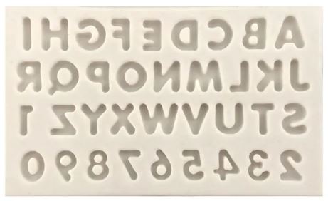 Silicone Mold Mini Letters & Numbers