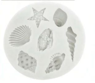 Silicone Mold Seashell Assortment 7pcs
