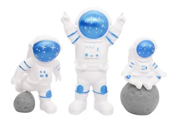 Astronaut Cake Topper Set of 3