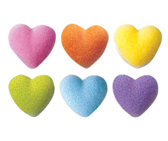 Dec On Rainbow Heart Charms Assortment Decorations 12pcs