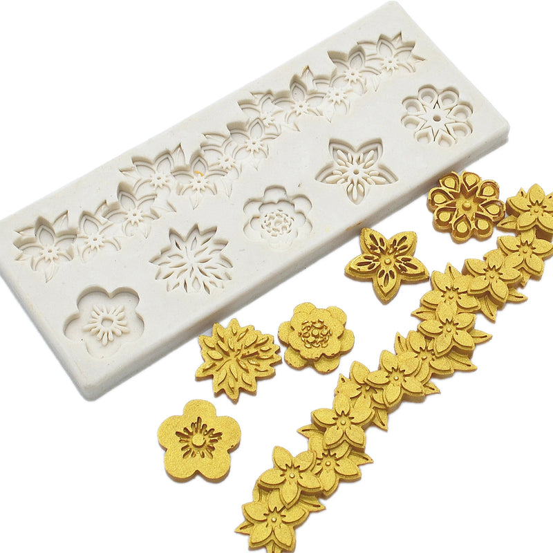 Silicone Mold Flower Boarder Assortment*