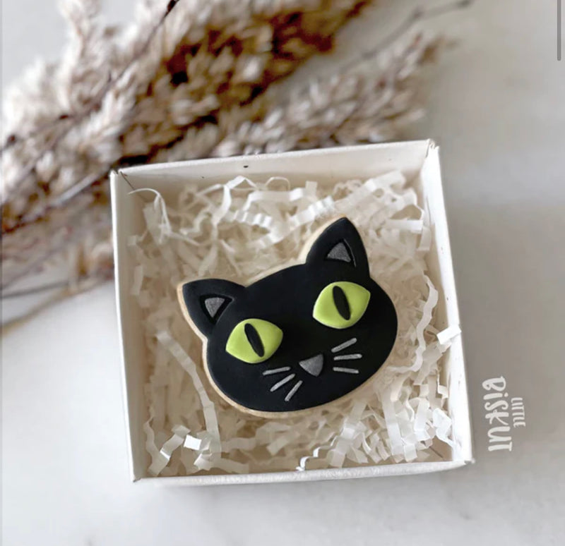 Little Biskut Cutter Set Black Cat Stamp & Cutter