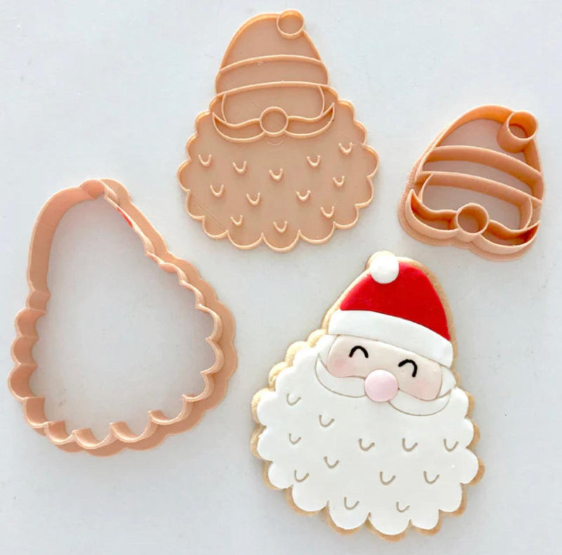 Little Biskut Cutter Set Santa Stamp & Cutter