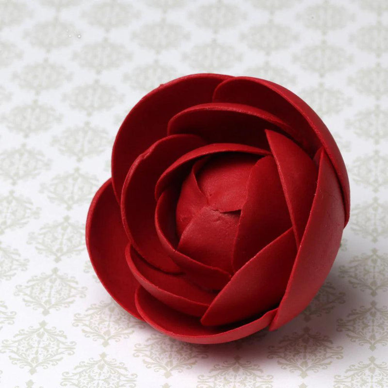 Gum Paste Flowers Small Glam Rose Red*