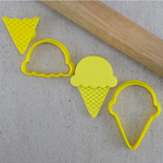 CCC Cutter & Embosser Set Ice Cream Cone