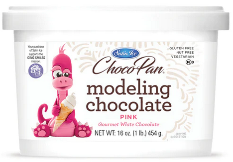 Satin Ice Choco Pan Modeling Chocolate Pink