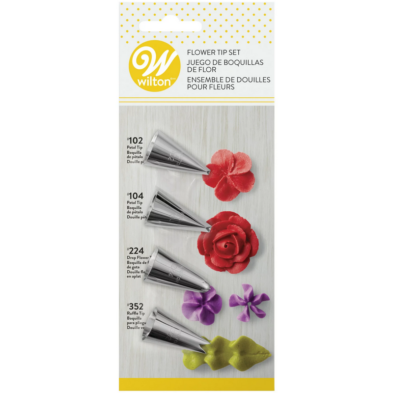 Wilton Flower Piping Tip Set, 4-Count*