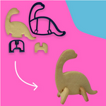 Hattie & Mouse Cutter 3D Brontosaurus
