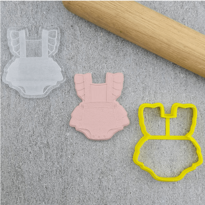 CCC Cutter & Debosser Set Baby Frilly Romper