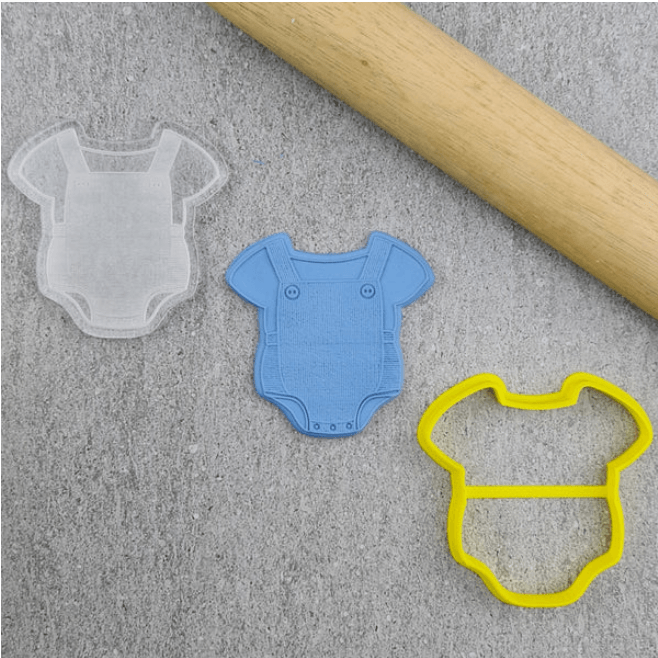 CCC Cutter & Debosser Set Baby Overalls Romper