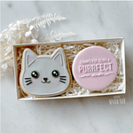 Little Biskut Thanks For Being A Purrfect Mom Debosser