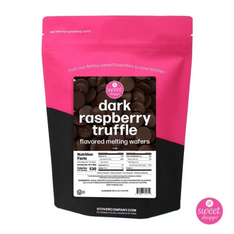 Sweet Shoppe Dark Raspberry Truffle Flavored Melting Wafers 12 oz