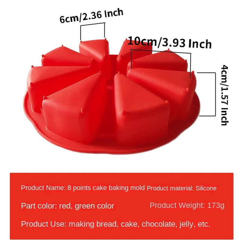 Silicone Mold 3D Cake Slice*