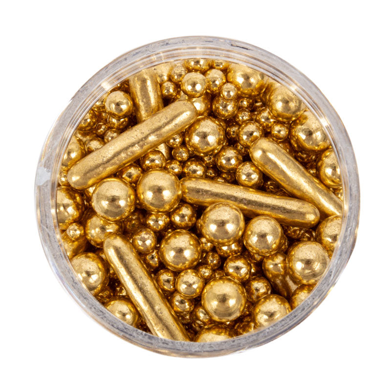 Sprinks Gold Sprinkle Blends Bubble and Bounce Gold