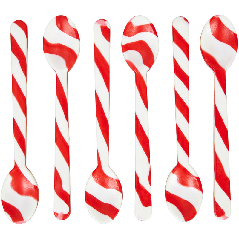 Wilton Peppermint Candy Cane Spoons, 6-Count