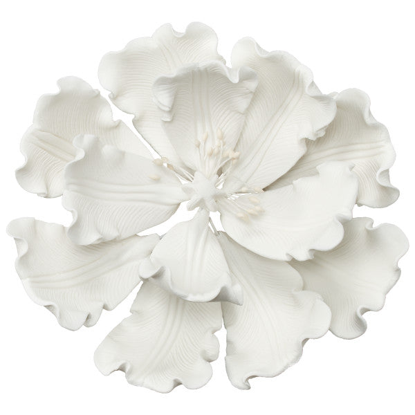 Gum Paste Flowers White Peony Open*
