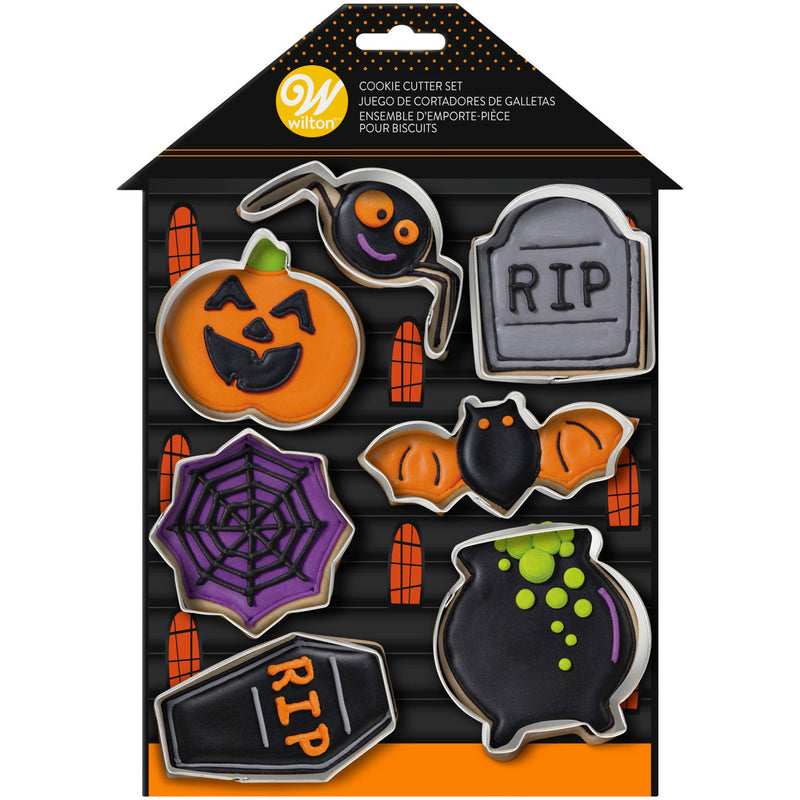 Wilton Halloween Cookie Cutters Set, 7-Piece Metal Set