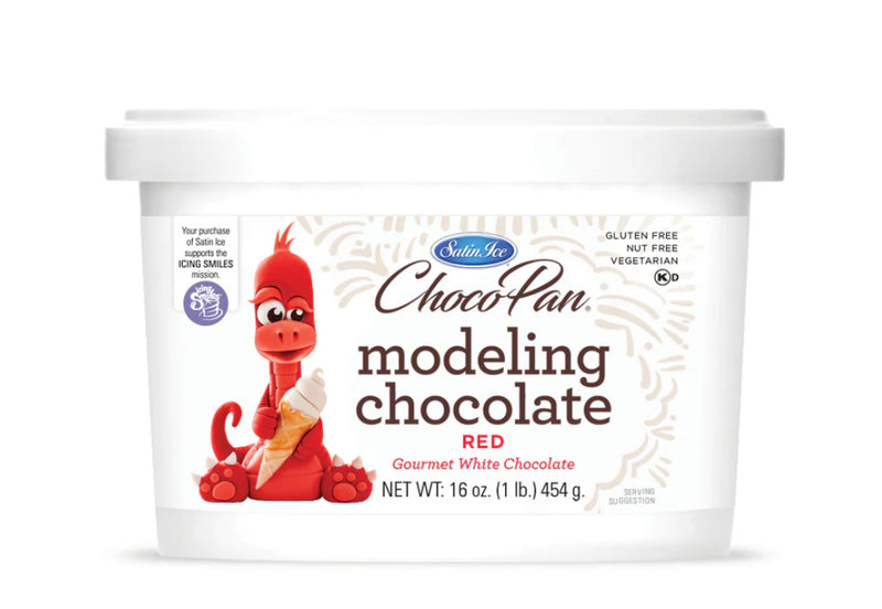 Satin Ice Choco Pan Modeling Chocolate Red