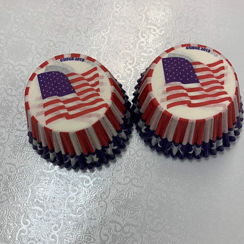 American Flag Standard Cupcake Liners 30 Count*