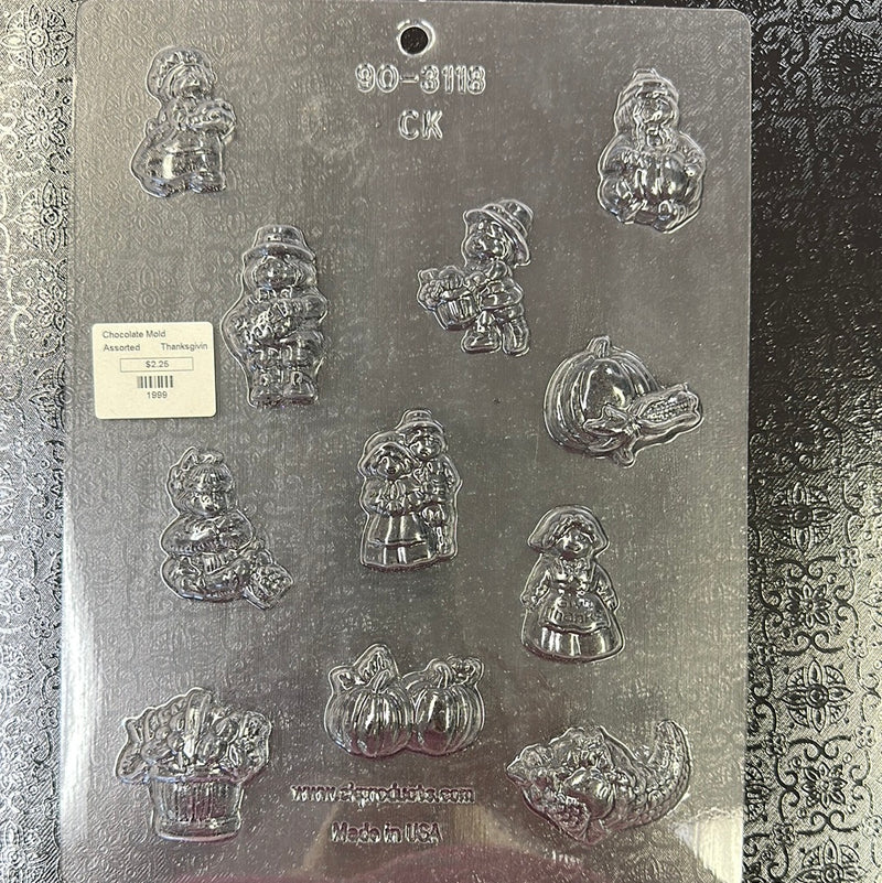 Chocolate Mold Assorted Thanksgiving